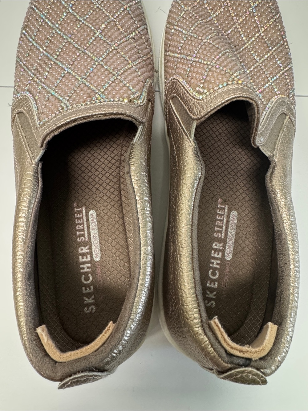 Skechers Street Goldie Diamond Darling Sneakers Size 8.5 - Picture 9 of 13